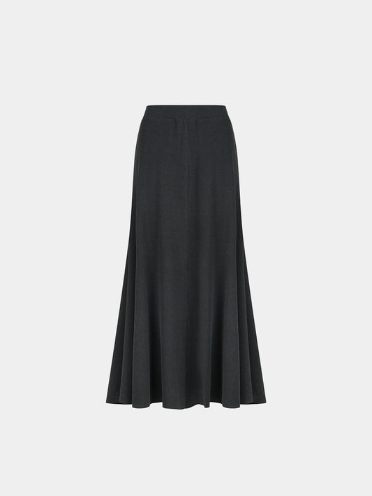 TOPDRESSING ピッグワッフルスカート チャコール