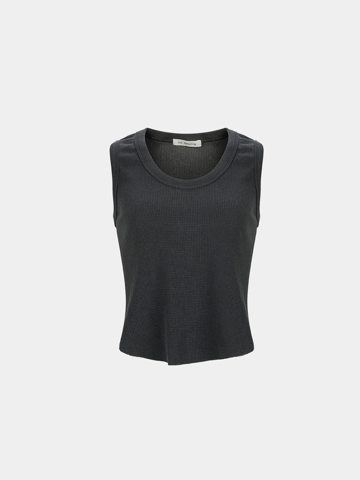【TOPDRESSING 2026AW】Pig Waffle Sleeveless Top