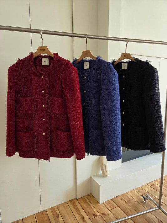 ツイードジャケット 3色カラー展開