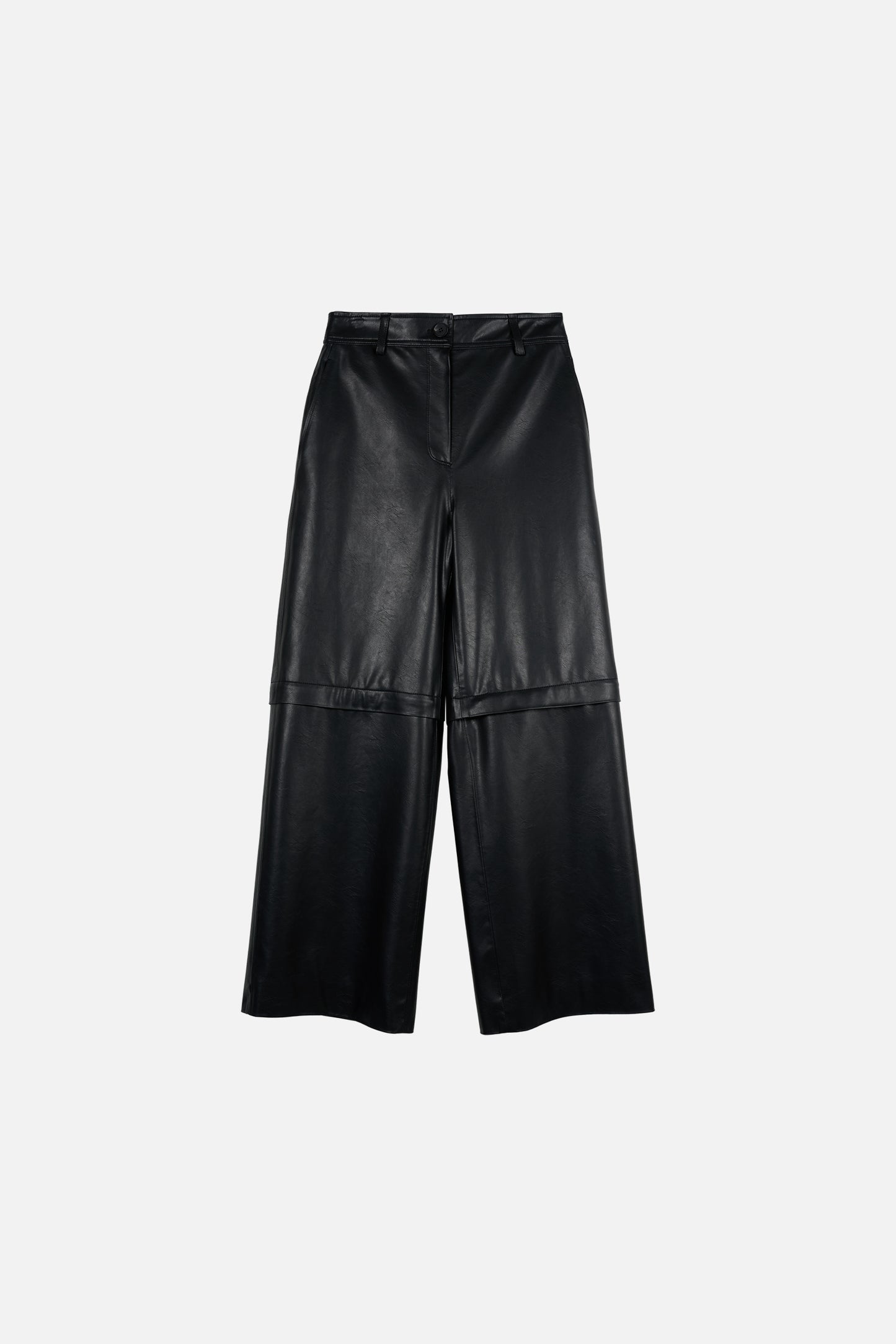 [BLOSSOM H COMPANY 2025SS] FELL LEATHER TWOWAY PANTS