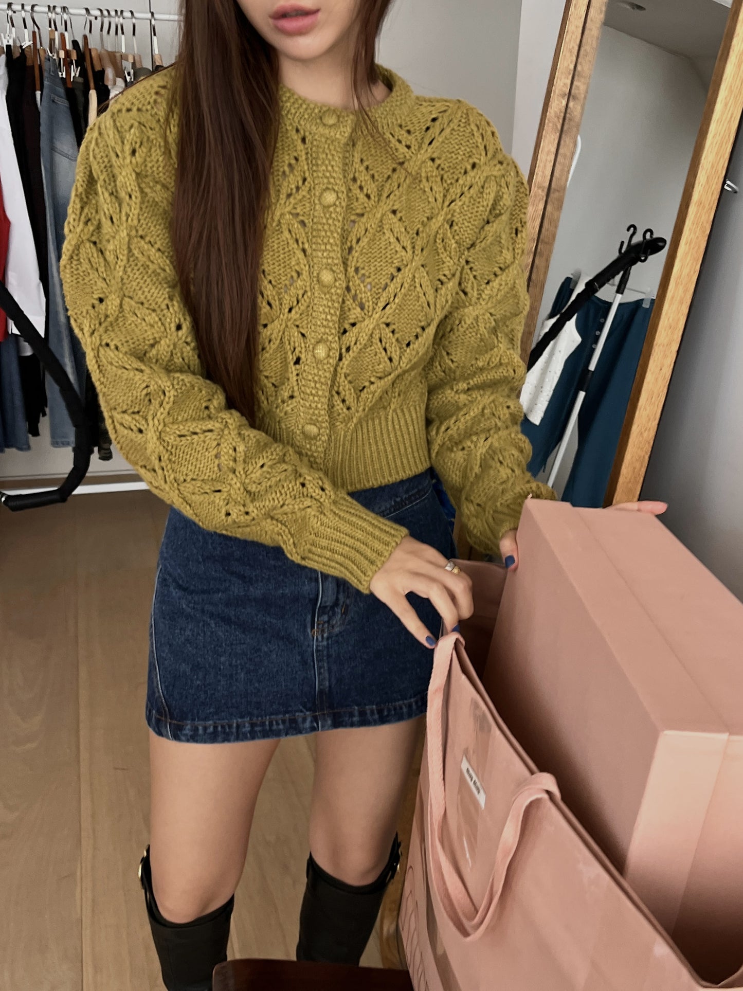 【A MA:DE 2025AW】Scar cardigan ( 3color )