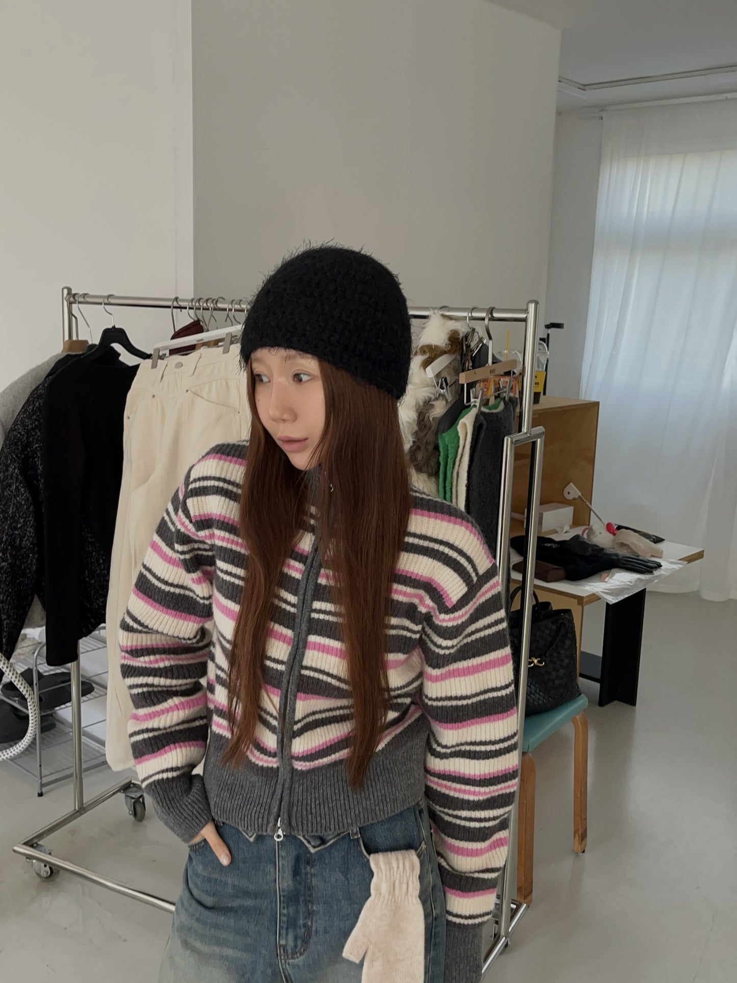 【A MA:DE 2025AW】Romi zip up ( 2color )