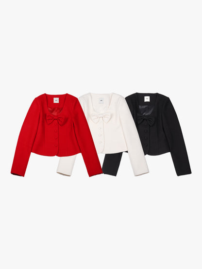 [A MA:DE 2025AW] Ribbon jacket (3color)