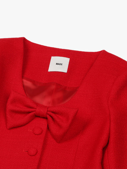[A MA:DE 2025AW] Ribbon jacket (3color)