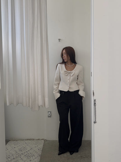 [A MA:DE 2025AW] Ribbon jacket (3color)