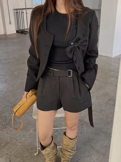 [A MA:DE 2025AW] Ribbon jacket (3color)