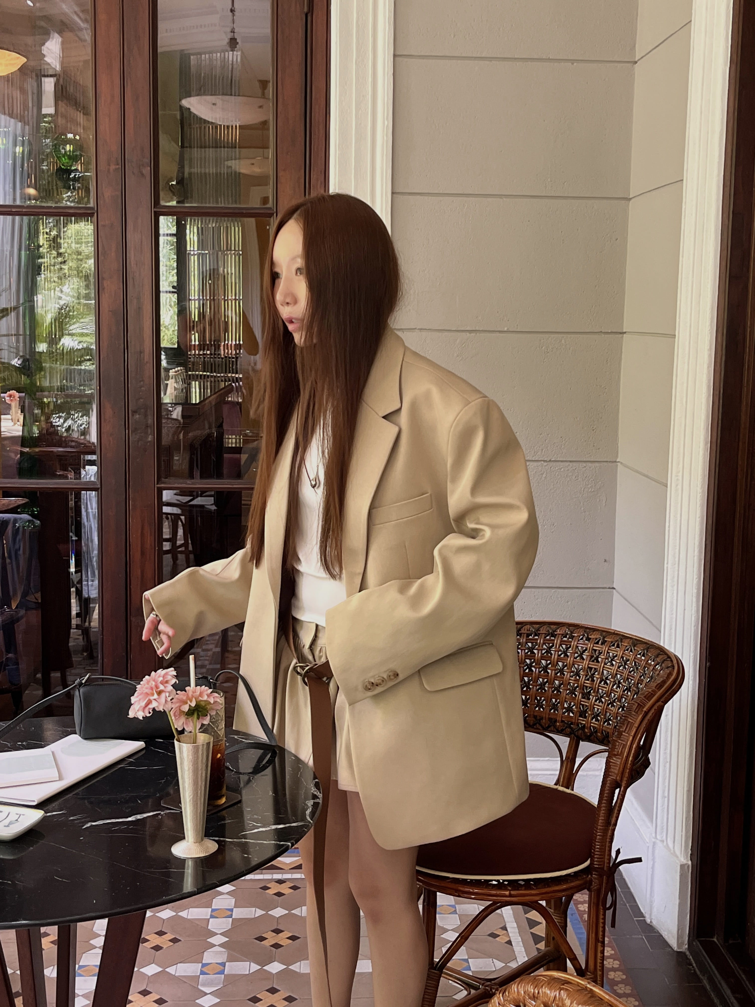 ジャケット・アウター MONOHA Coated cotton work jacket / brown 3.1 MONOHA(モノハ) ジャケット(レディース) - 海外通販のBUYMA