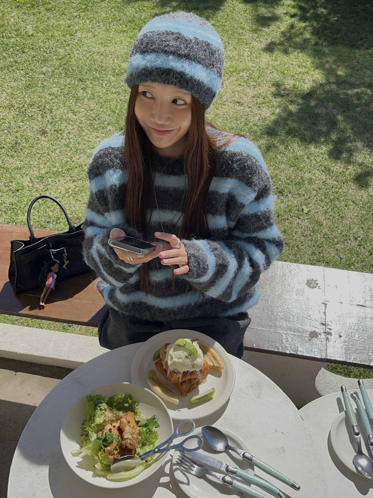 【A MA:DE 2025AW】Mocha beanie set ( 2color )