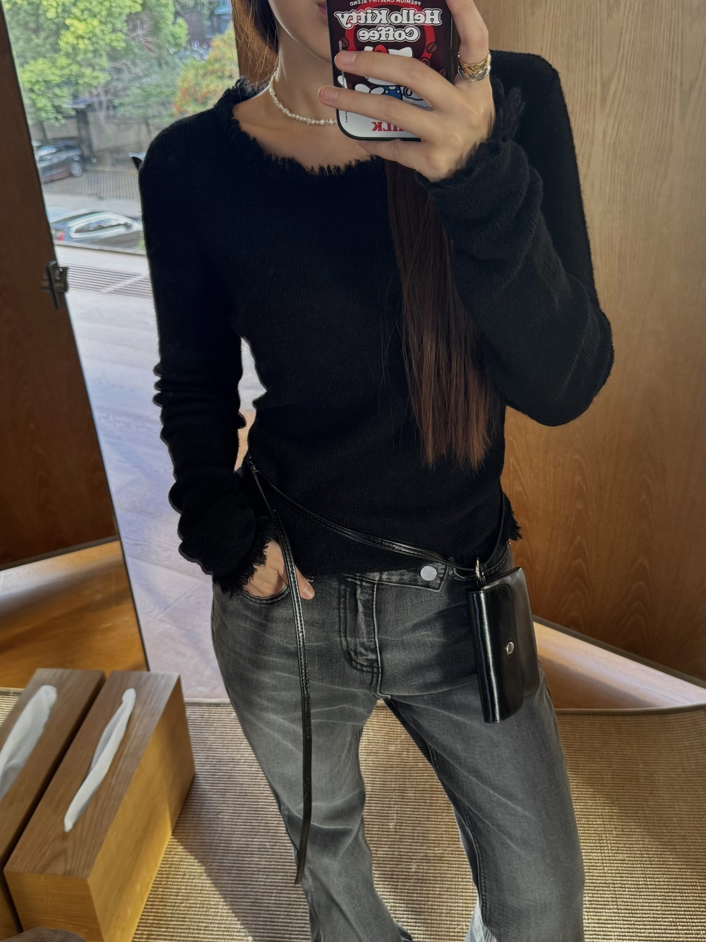 【A MA:DE 2025AW】Fringe knit ( 3color )