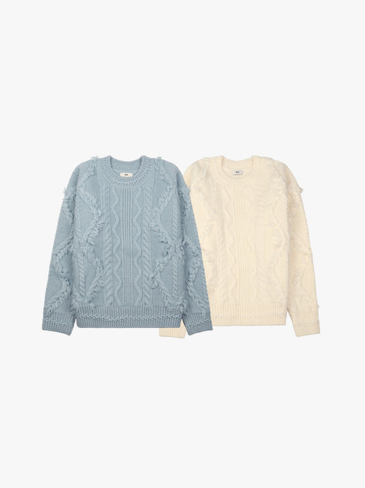 [A MA:DE 2025AW]Cable Hand knit (2color)
