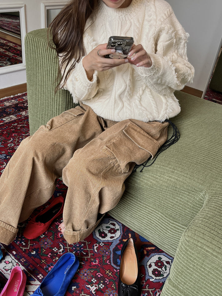 【A MA:DE 2025AW】Cable Hand knit ( 2color )