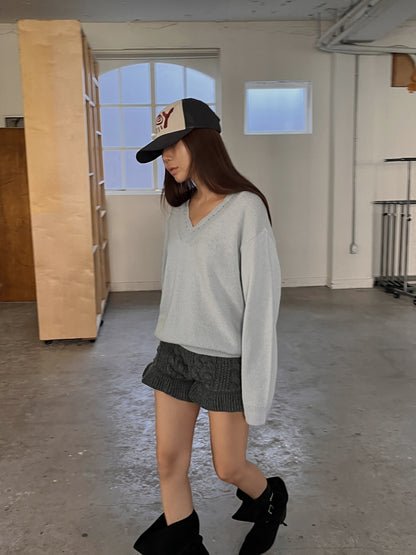 [A MA:DE 2025AW] Woolly short pants ( 2color )
