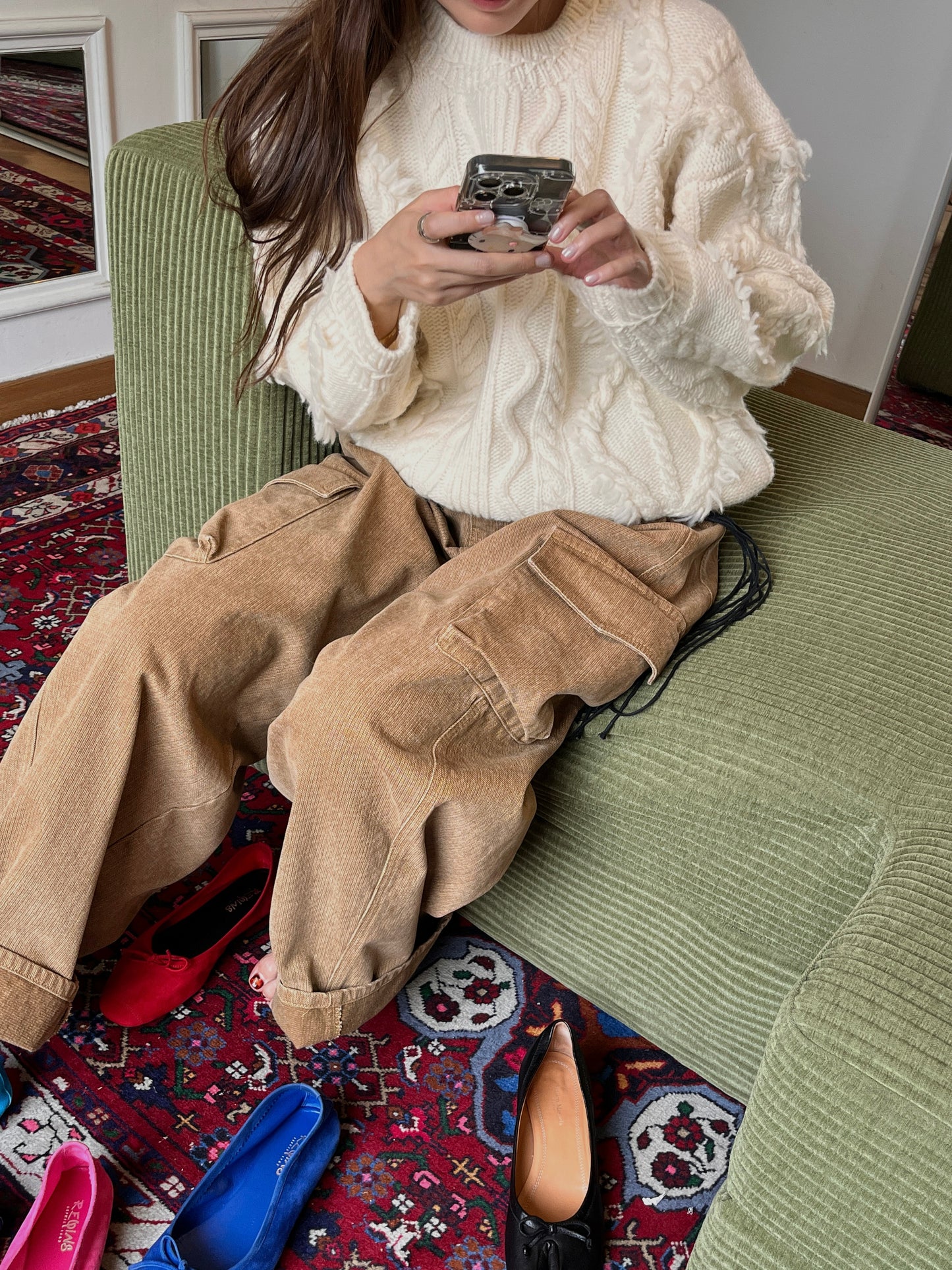 【A MA:DE 2025AW】Off cargo pants ( 2color )