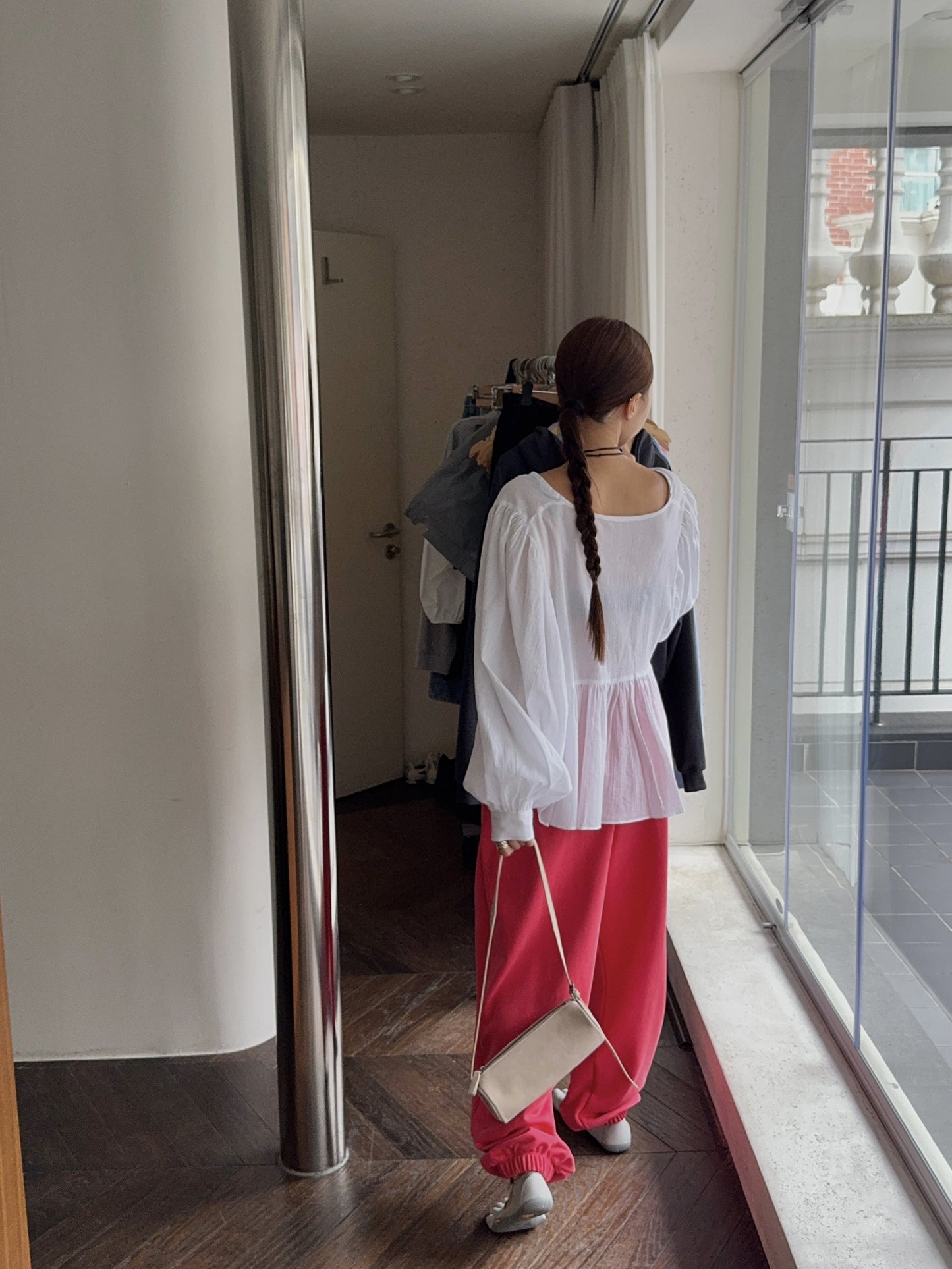 【A MA:DE 2025AW】Memory blouse ( 2color )