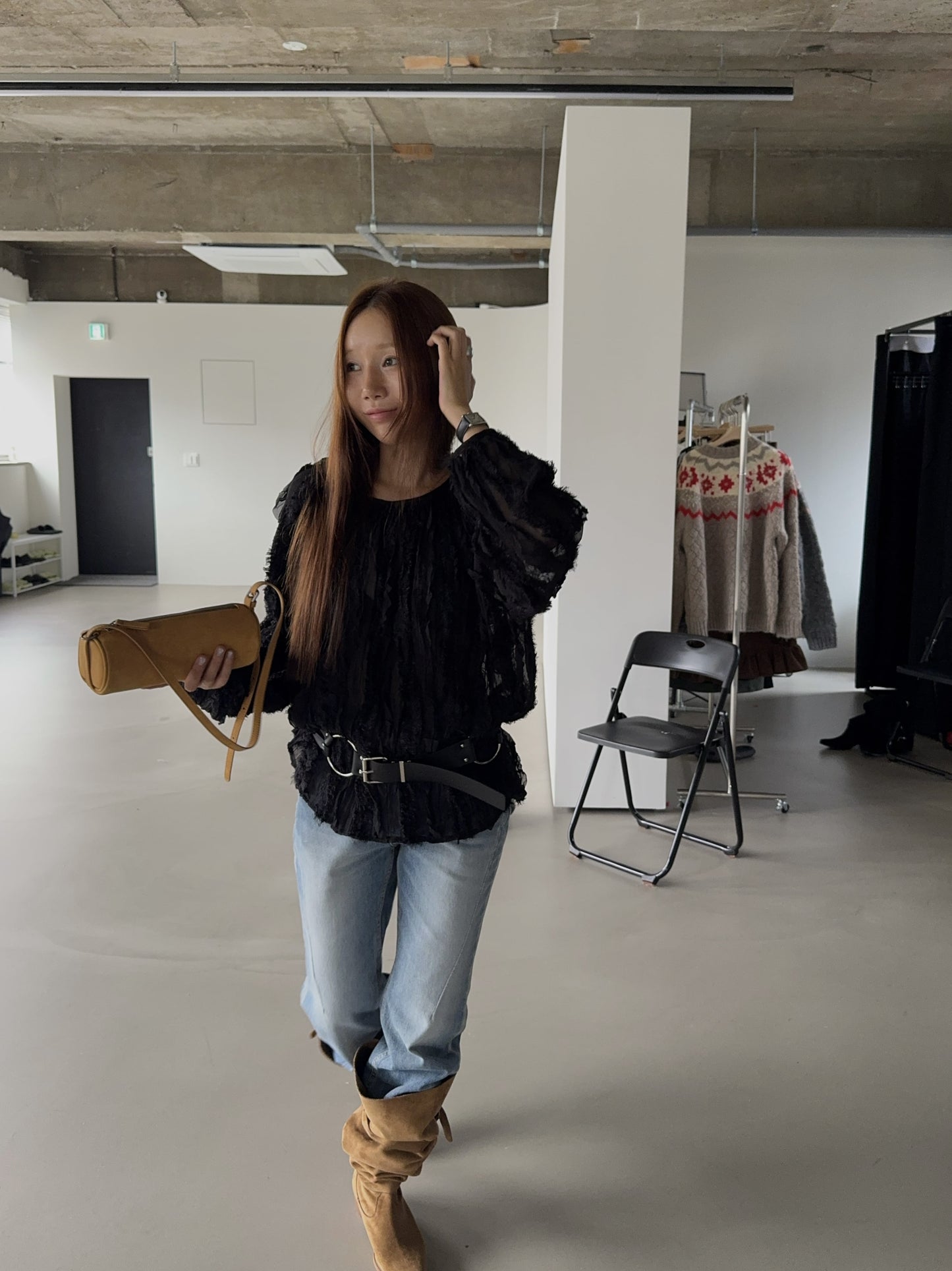 【A MA:DE 2025AW】Dry blouse ( 2color )