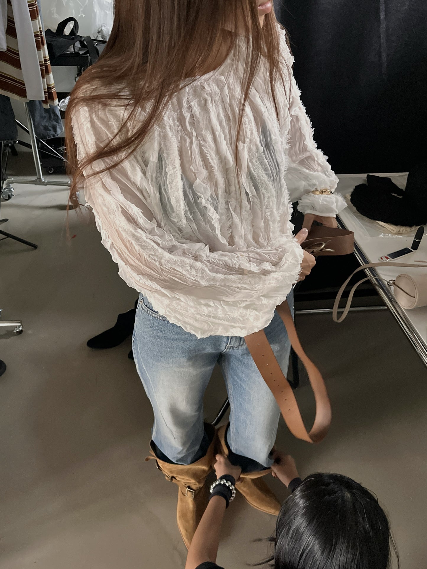 【A MA:DE 2025AW】Dry blouse ( 2color )