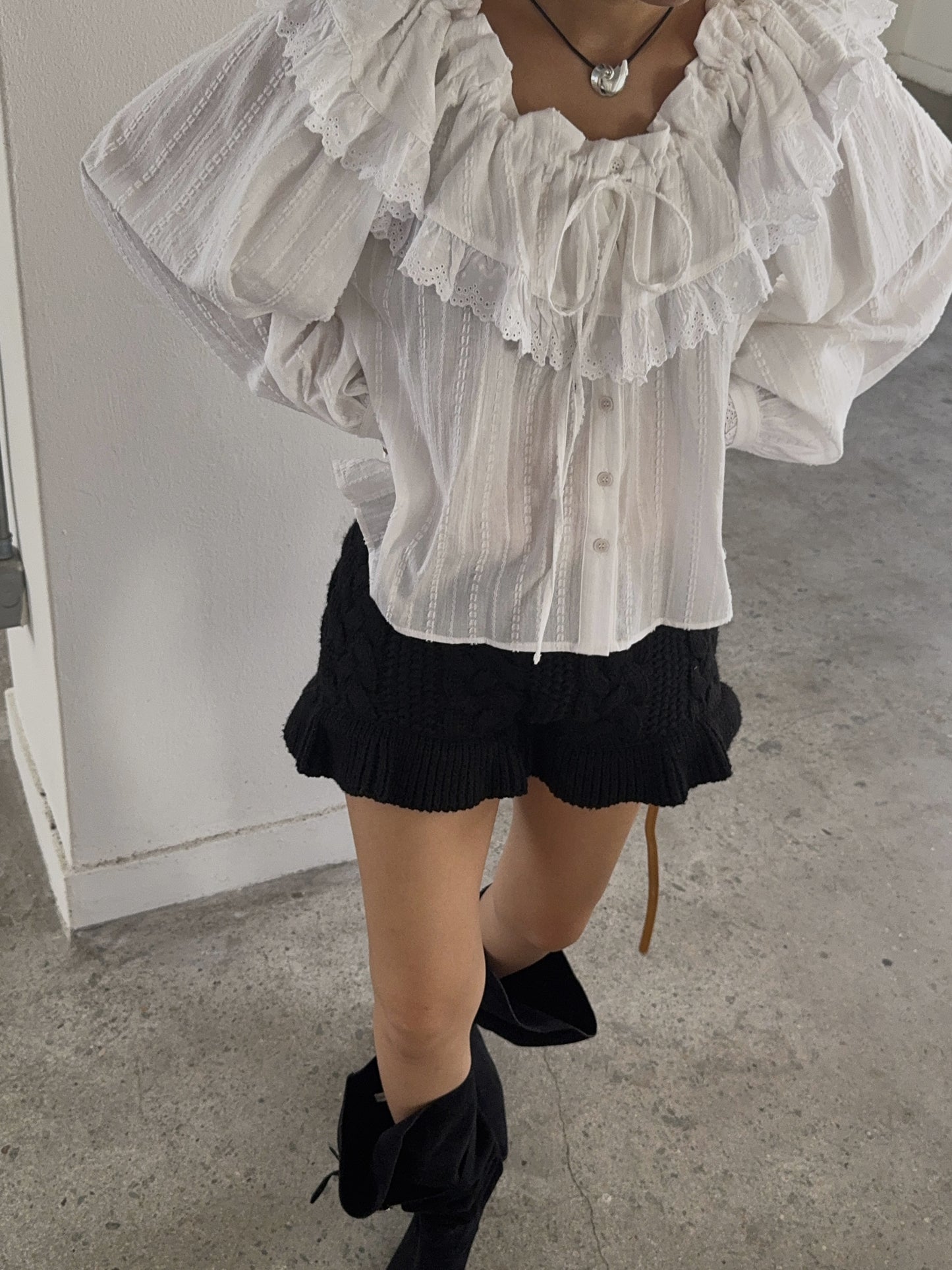 【A MA:DE 2025AW】Sugar blouse ( 2color )