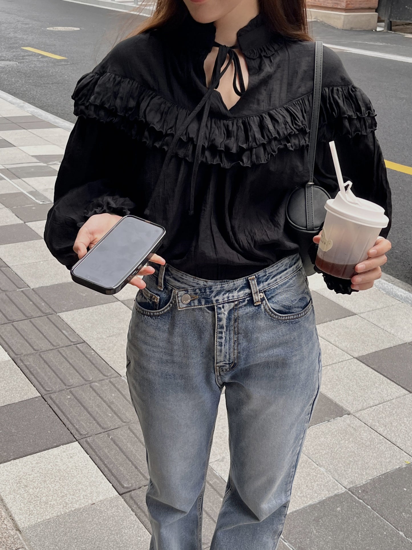 【A MA:DE 2025AW】Linkle blouse ( 2color )