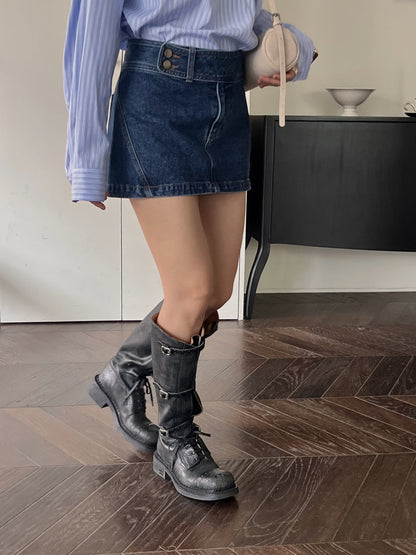 [A MA:DE 2025AW] Amy denim skirt