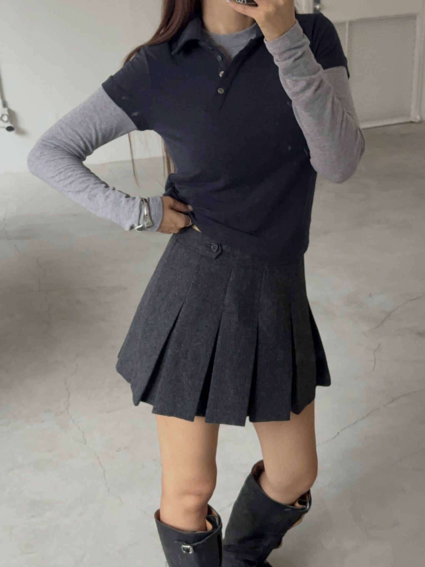 【A MA:DE 2025AW】Herring born skirt ( 2color )