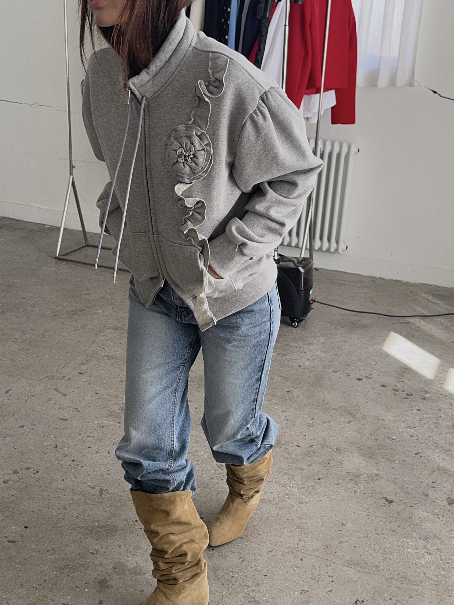 【A MA:DE 2025AW】Plat zip up ( 2color )