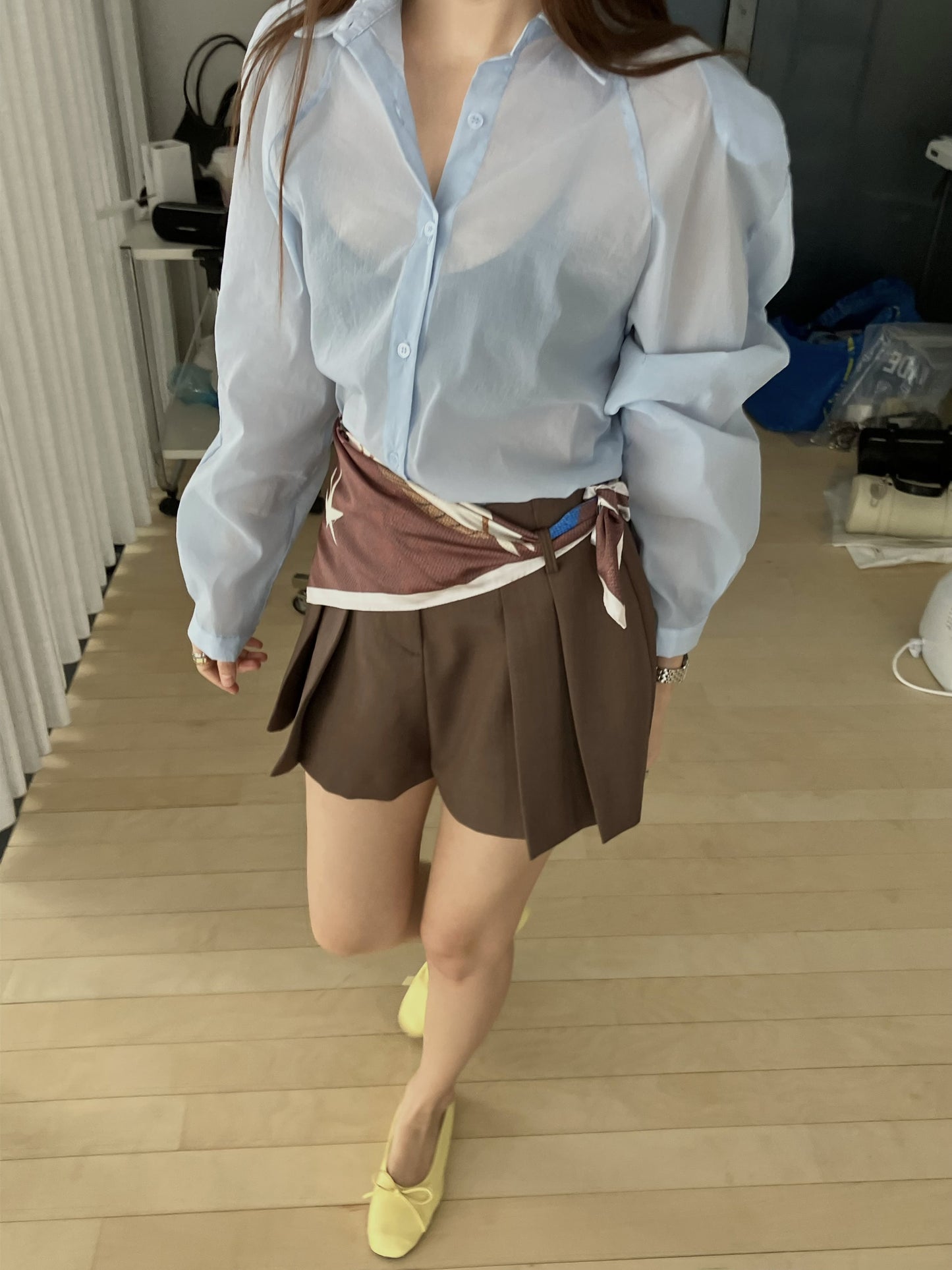 【A MA:DE 2026SS】Air blouse ( 3color )