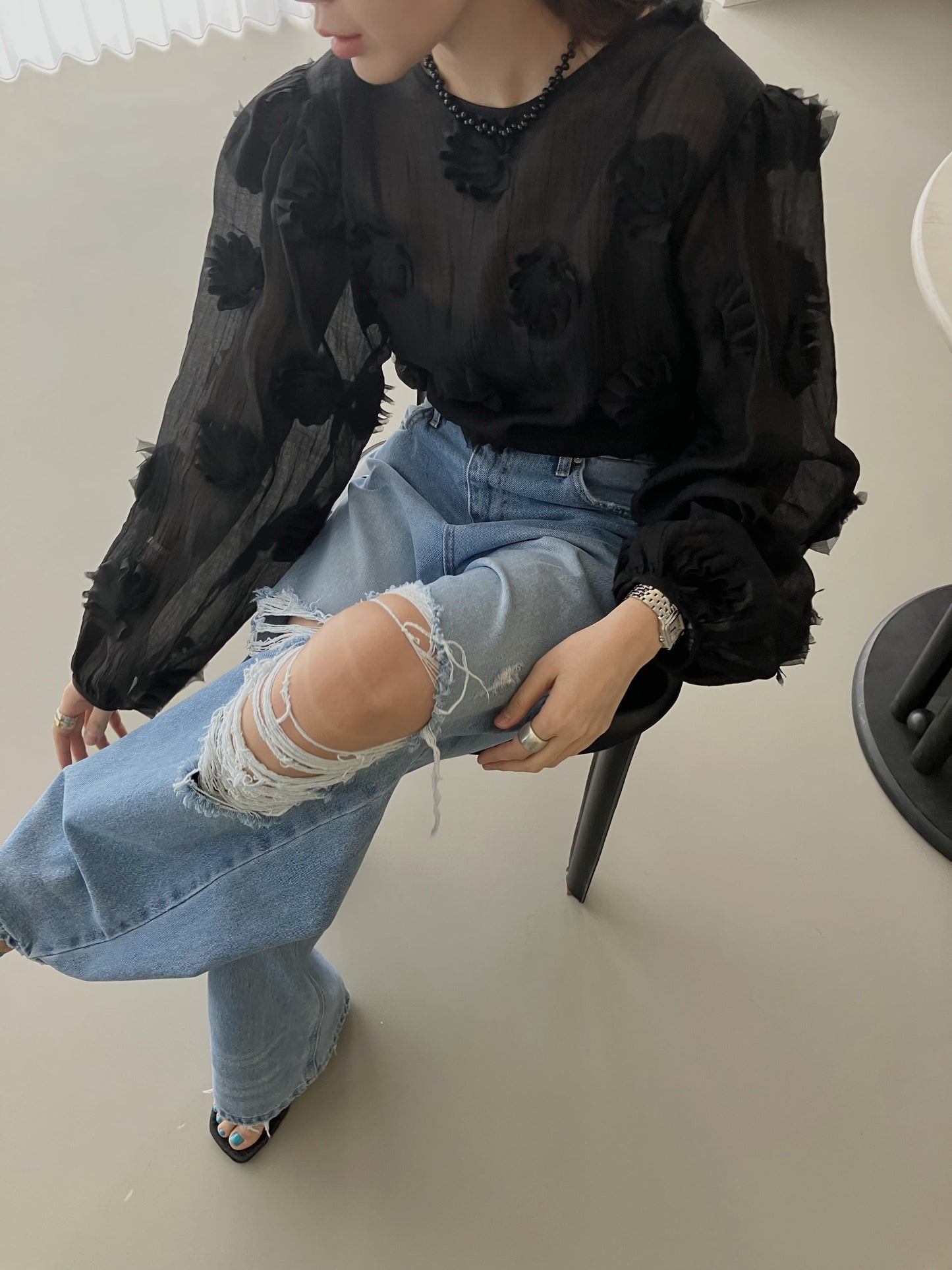 【A MA:DE 2026SS】Daisy blouse ( 2color )