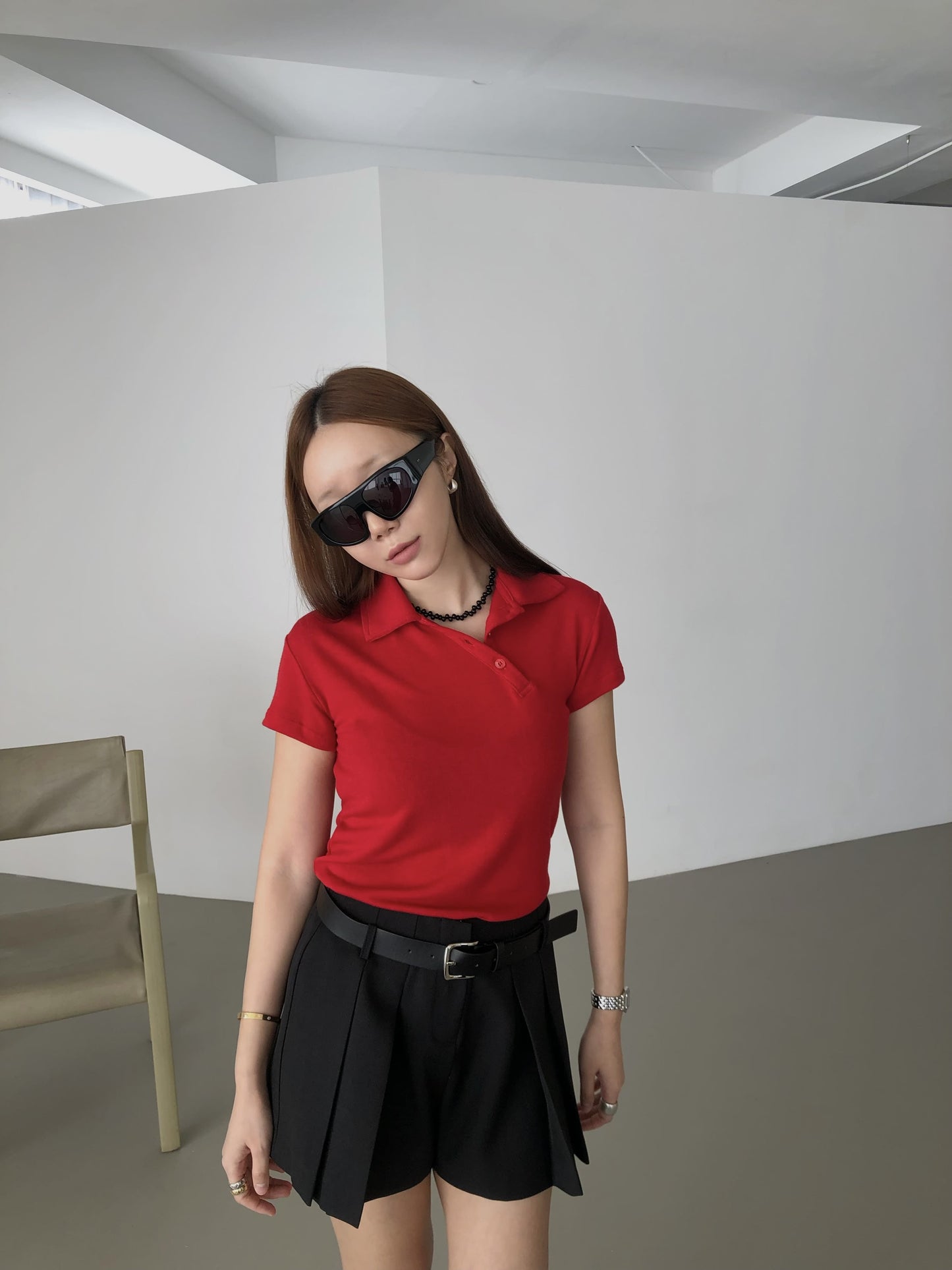 【A MA:DE 2026SS】Lauren Collar T - shirt ( 2color )