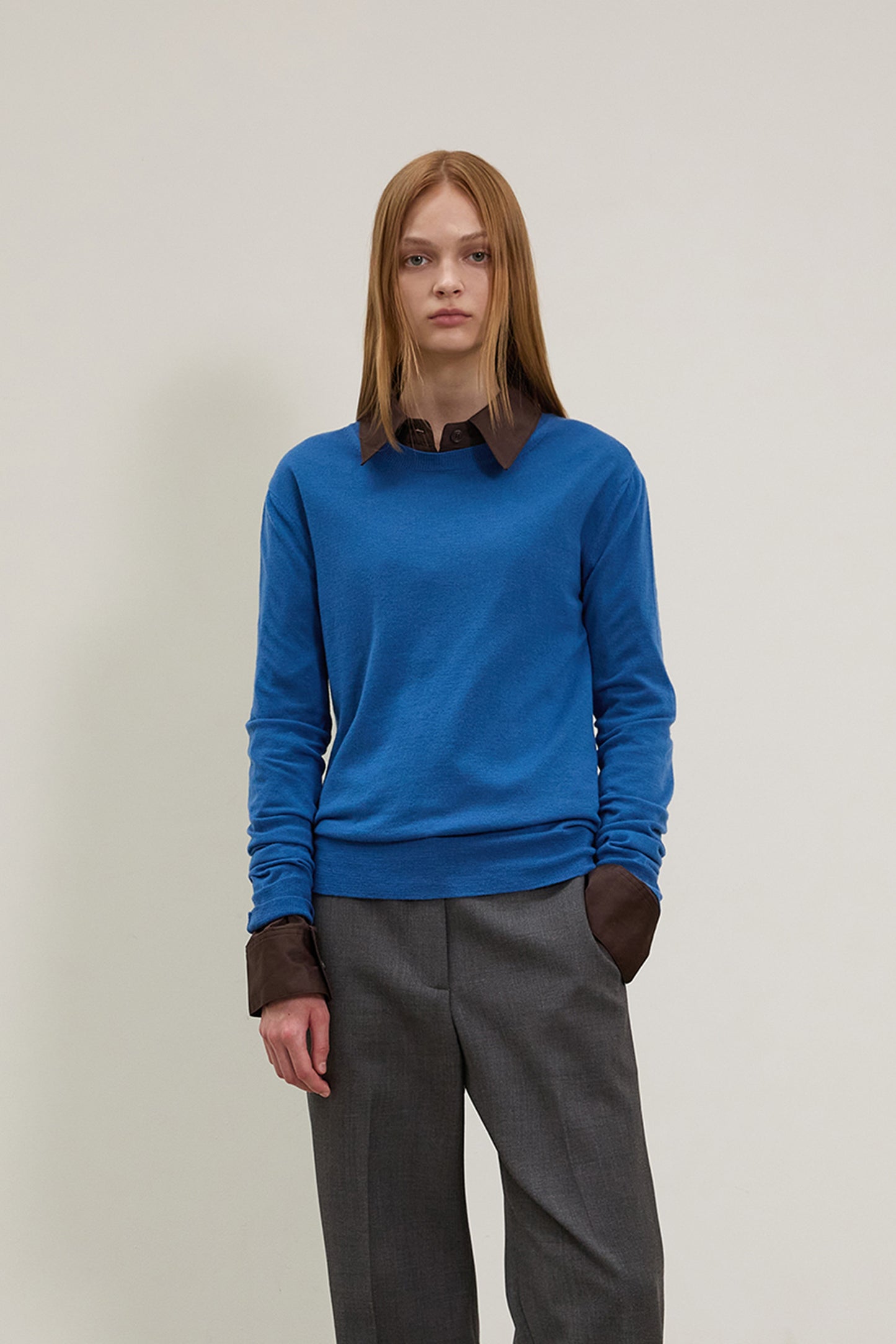 【BLOSSOM H COMPANY 2025AW】MOAHE ROUND-NECK KNIT