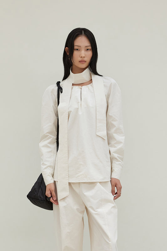 [BLOSSOM H COMPANY 2025AW] TUS SCARF BLOUSE