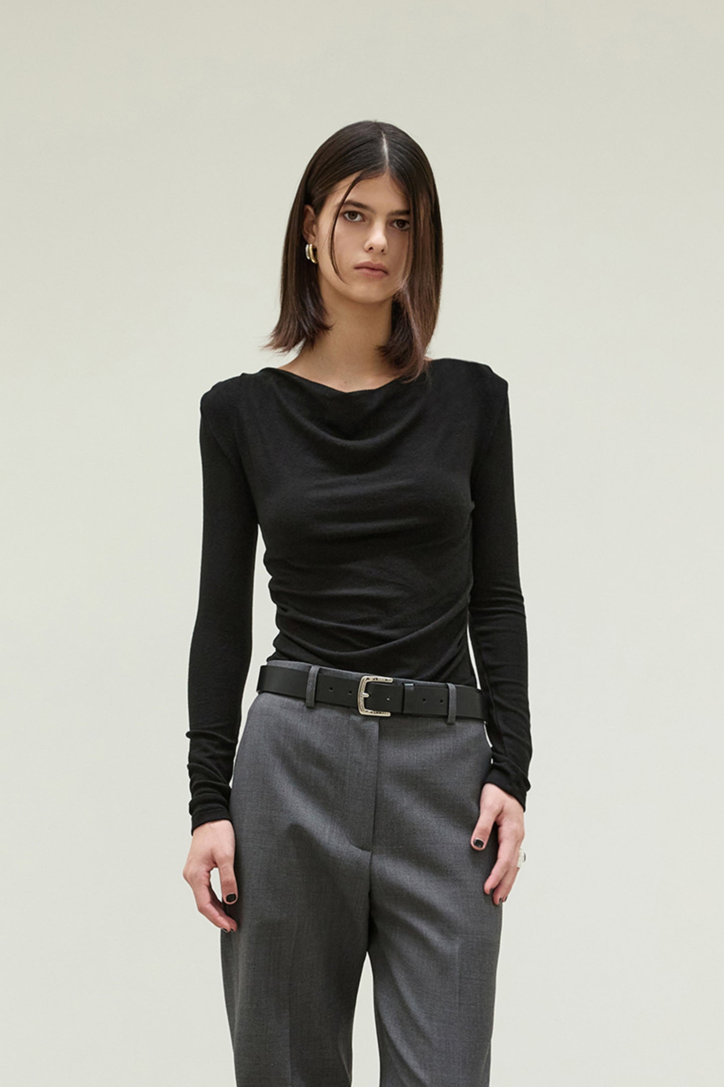 [BLOSSOM H COMPANY 2025AW] TIEN COWL T-SHIRT