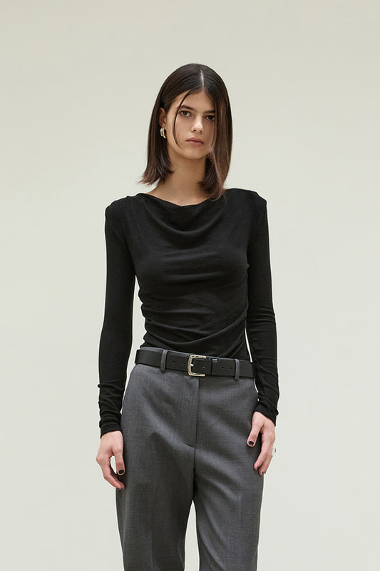 [BLOSSOM H COMPANY 2025AW] TIEN COWL T-SHIRT