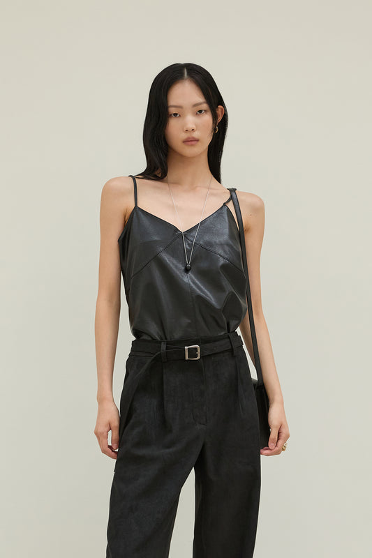 【BLOSSOM H COMPANY 2025AW】COLIN LEATHER SLEEVELESS