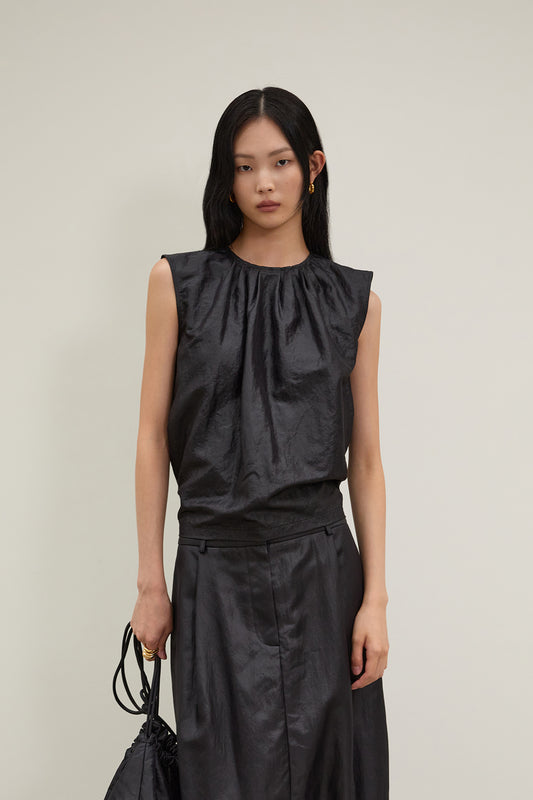 [BLOSSOM H COMPANY 2025AW] GENTO SHIRRING TOP