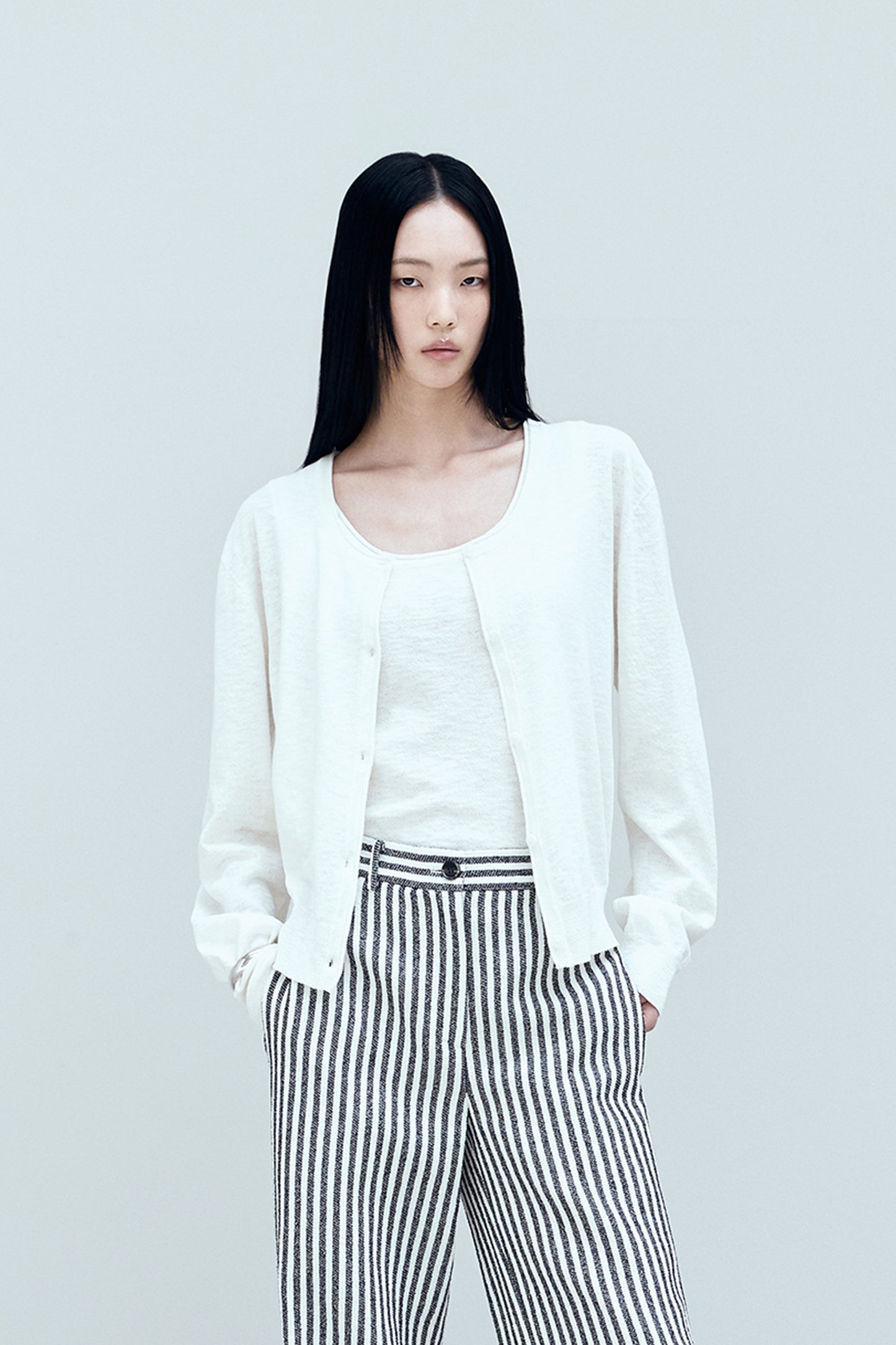 [BLOSSOM H COMPANY 2025SS] REN SCOOP NECK CARDIGAN