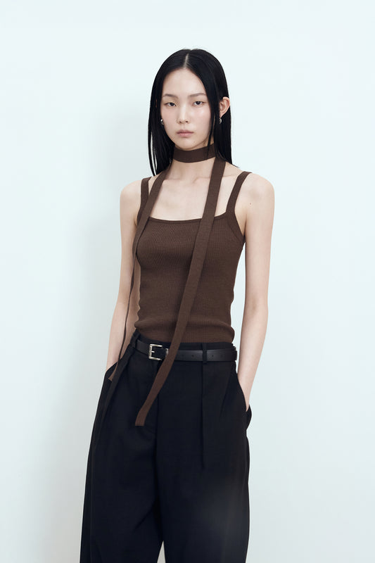 [BLOSSOM H COMPANY 2025SS] MOS SQUARE NECK KNIT