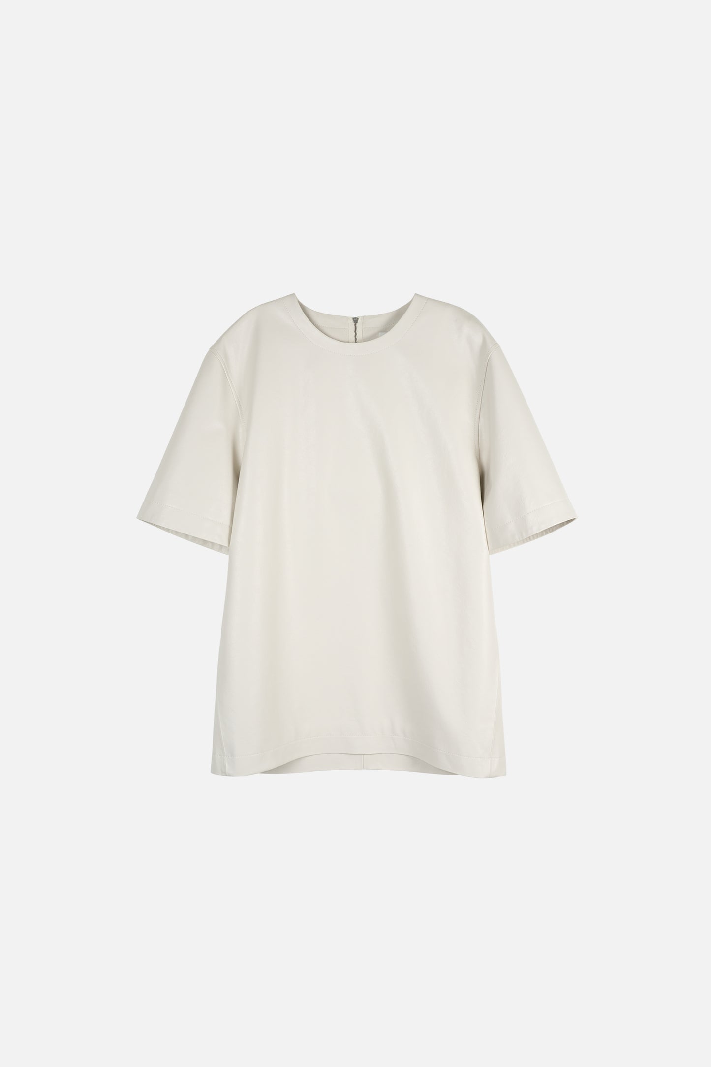 [BLOSSOM H COMPANY 2025SS] FELL LEATHER HALF SHIRT