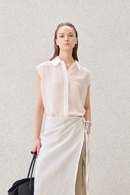 [BLOSSOM H COMPANY 2025SS] FRAE SLEEVELESS SHIRTS