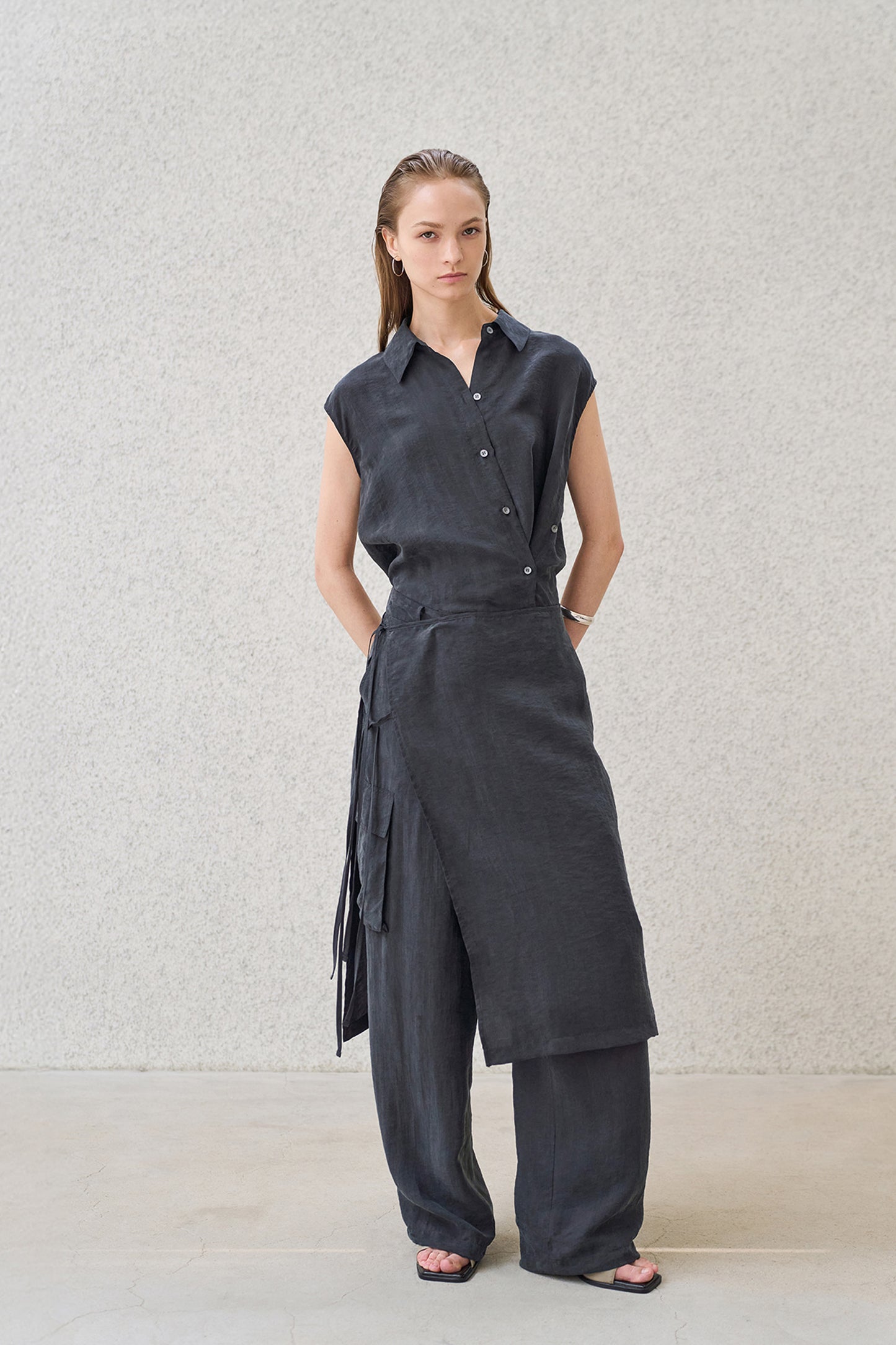 [BLOSSOM H COMPANY 2025SS] FRAE WRAP SKIRT