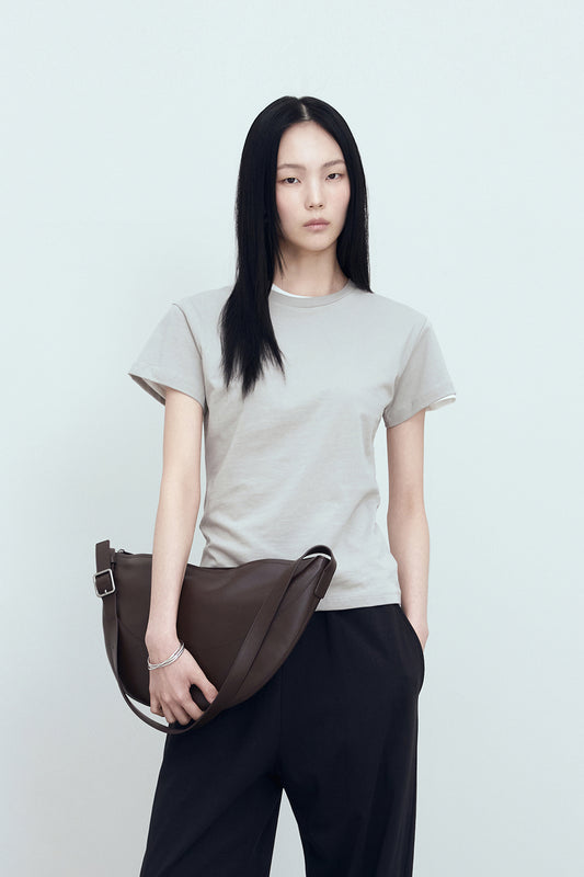 [BLOSSOM H COMPANY 2025SS] AUBE CAP-SLEEVE T-SHIRT