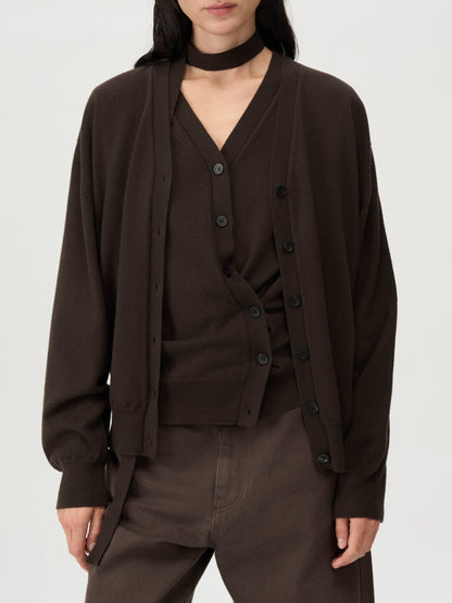 [MAGJAY 2025AW] Uno Wool 100 Cross Cardigan
