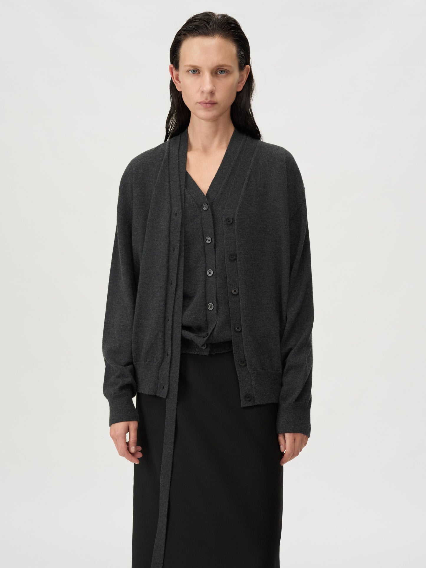 【MAGJAY 2025AW】Uno Wool 100 Cross Cardigan