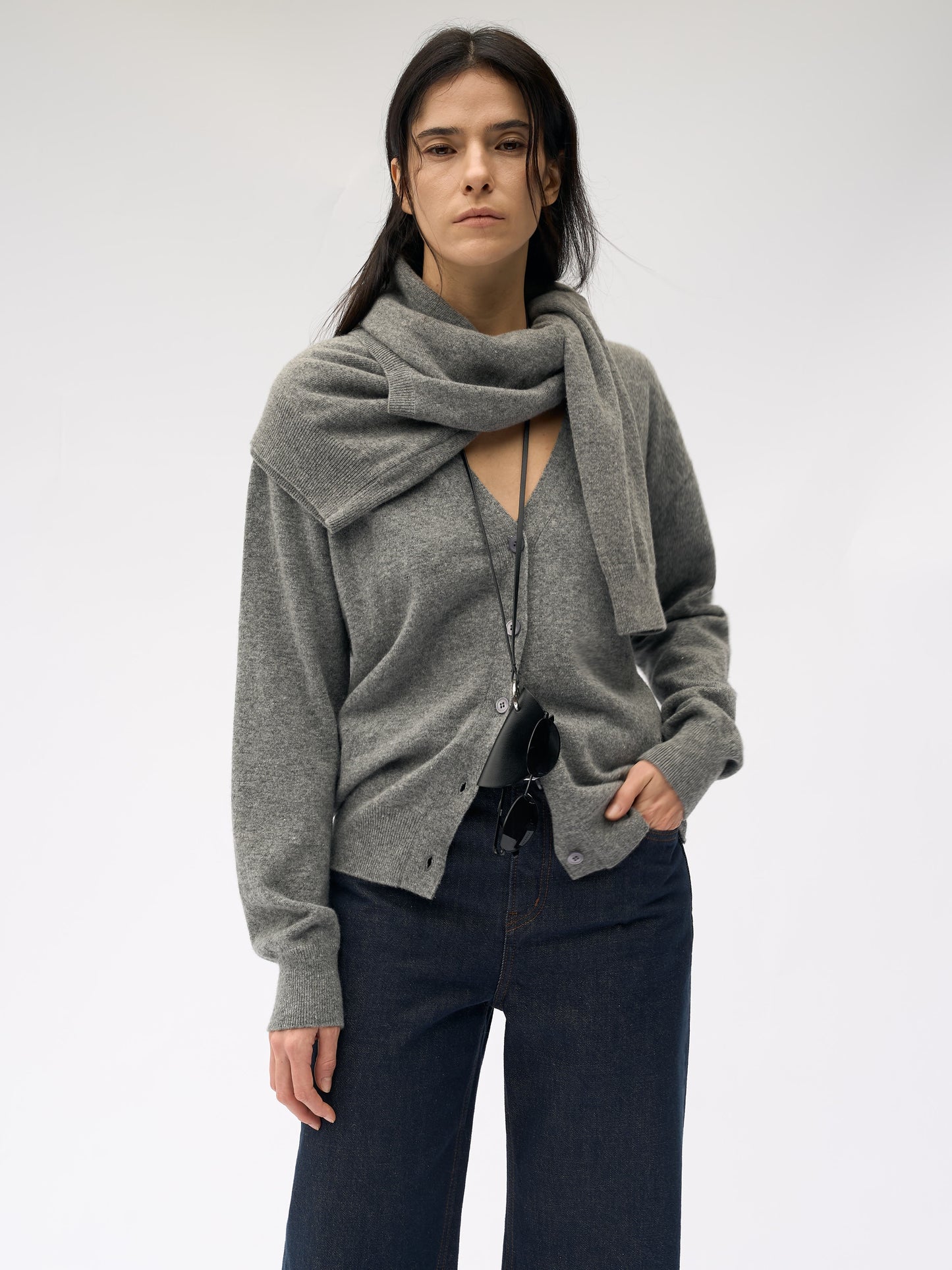 【MAGJAY 2025AW】Wool Blend Essential Cardigan