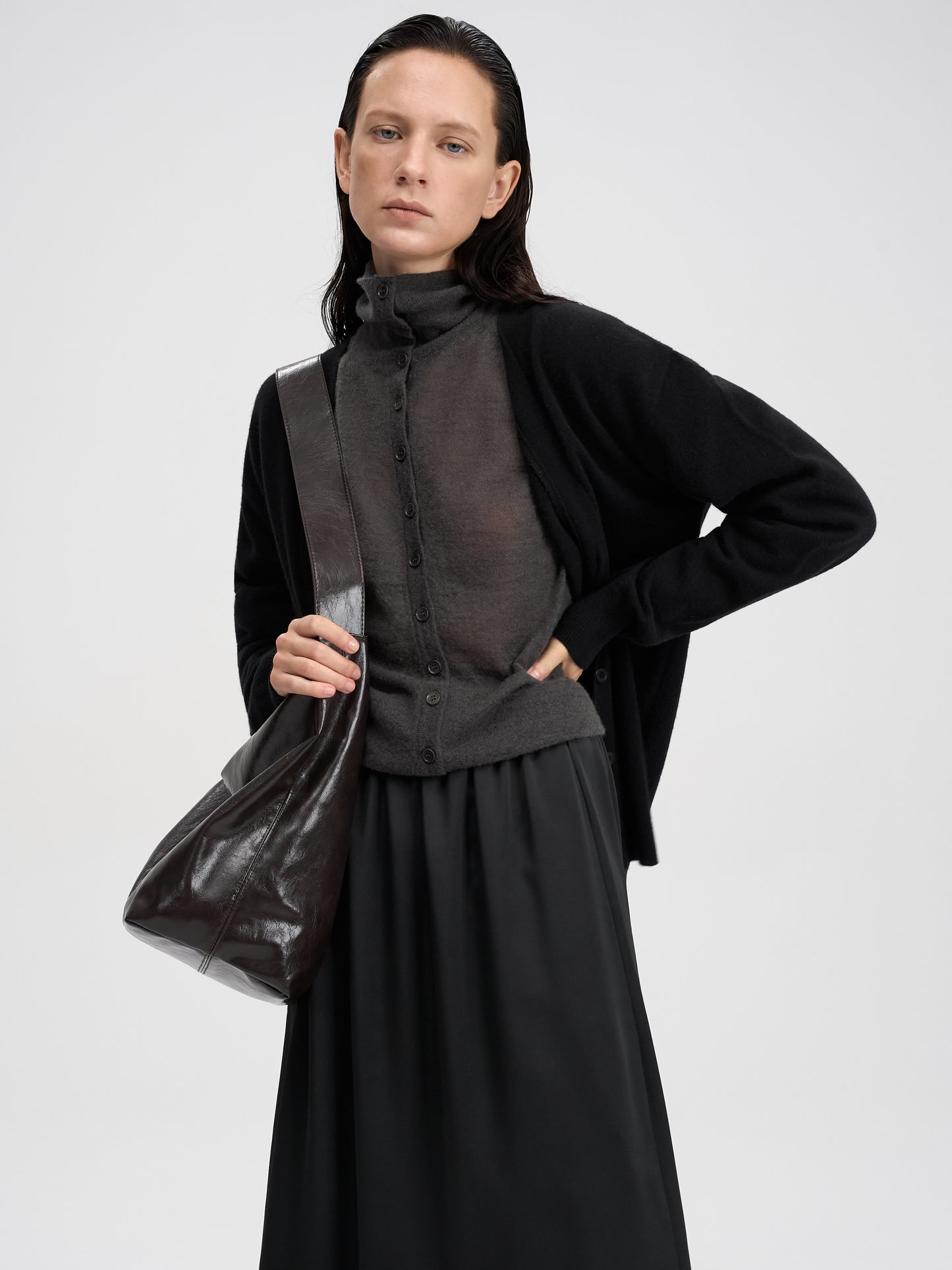 【MAGJAY 2025AW】Wool Blend Essential Cardigan