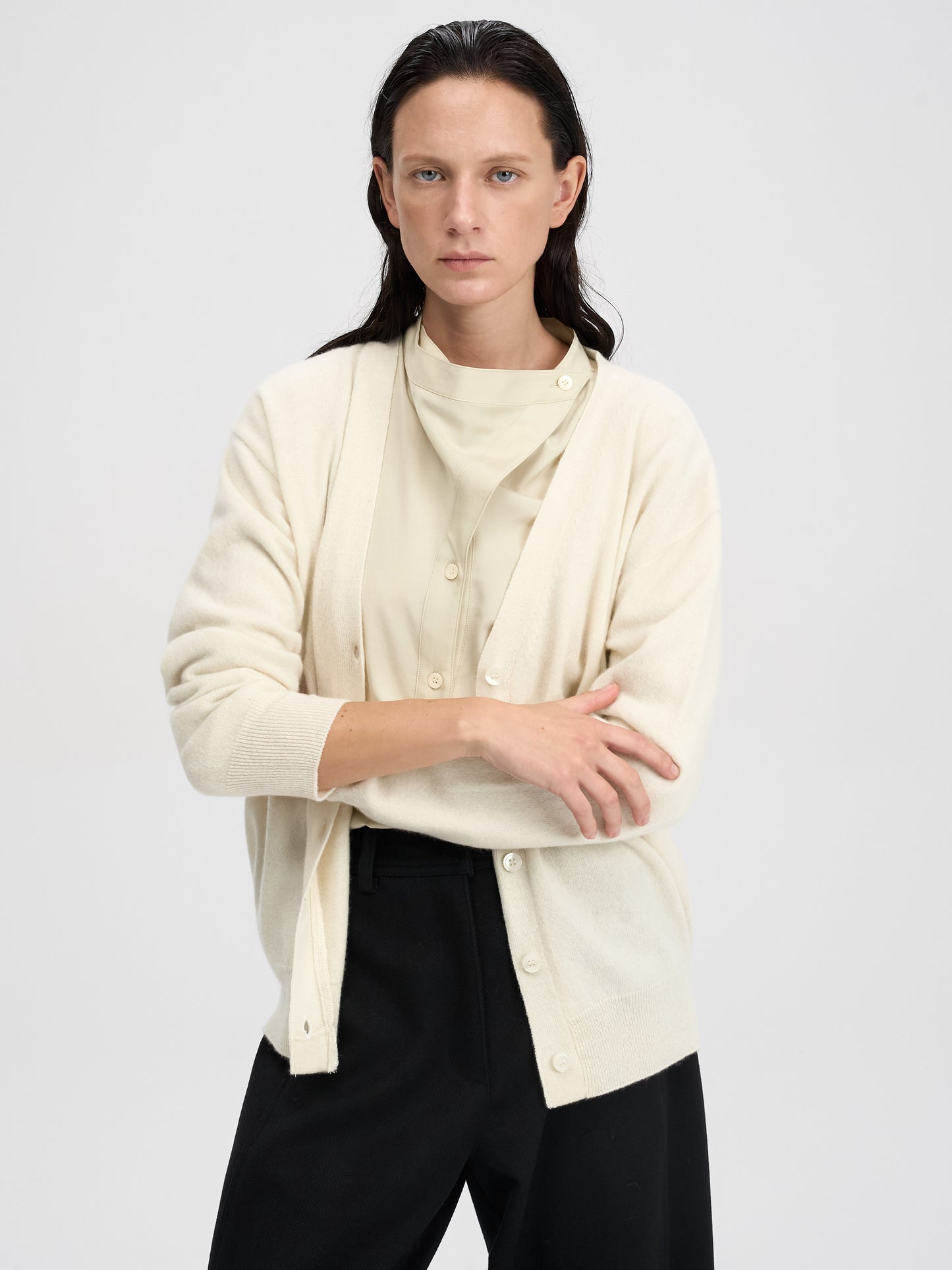 【MAGJAY 2025AW】Wool Blend Essential Cardigan