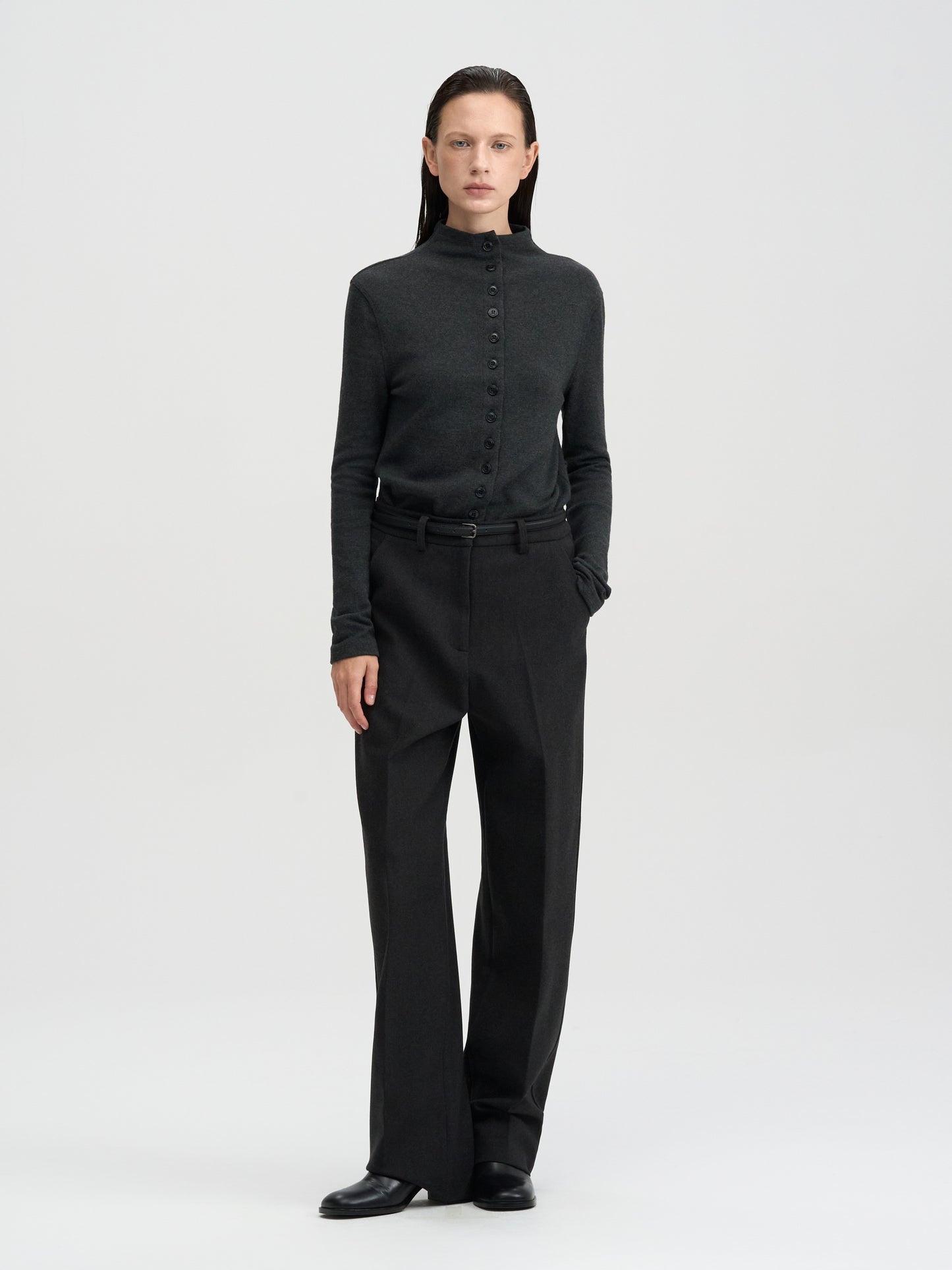 【MAGJAY 2025AW】Wool Half Neck Cardigan