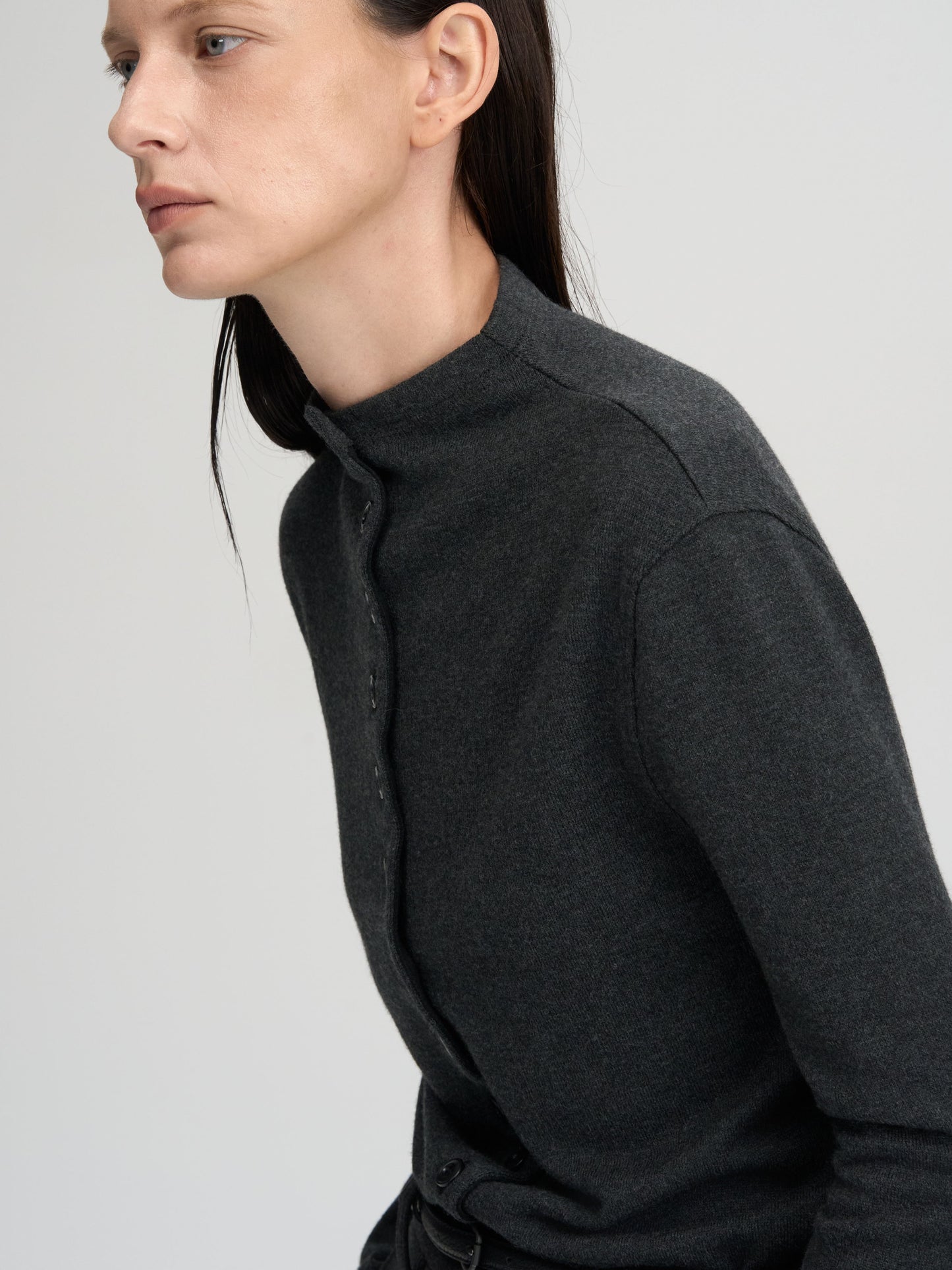 【MAGJAY 2025AW】Wool Half Neck Cardigan