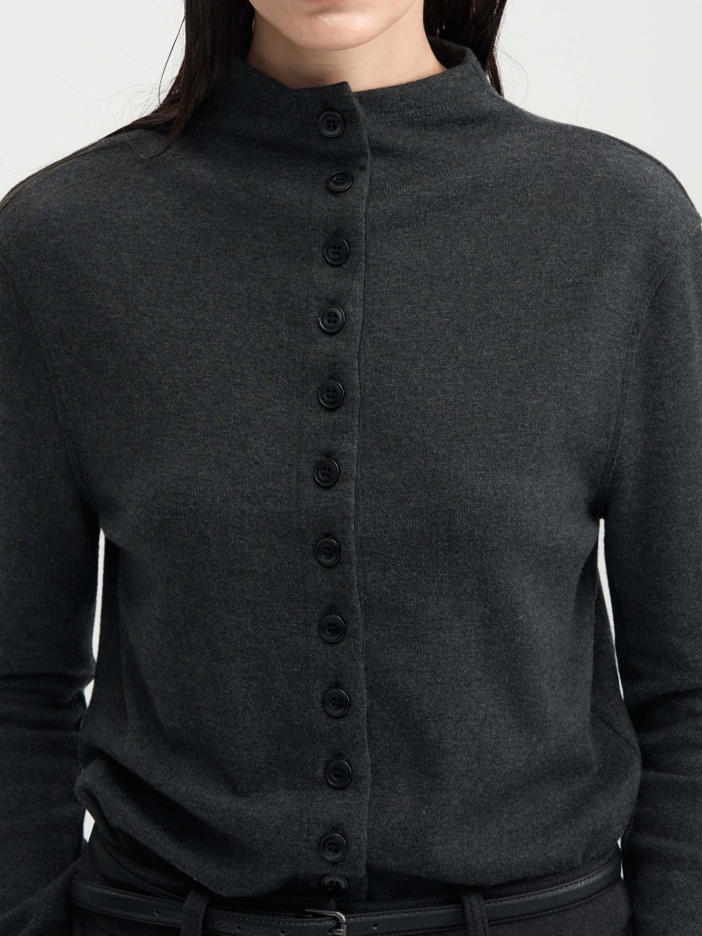 【MAGJAY 2025AW】Wool Half Neck Cardigan