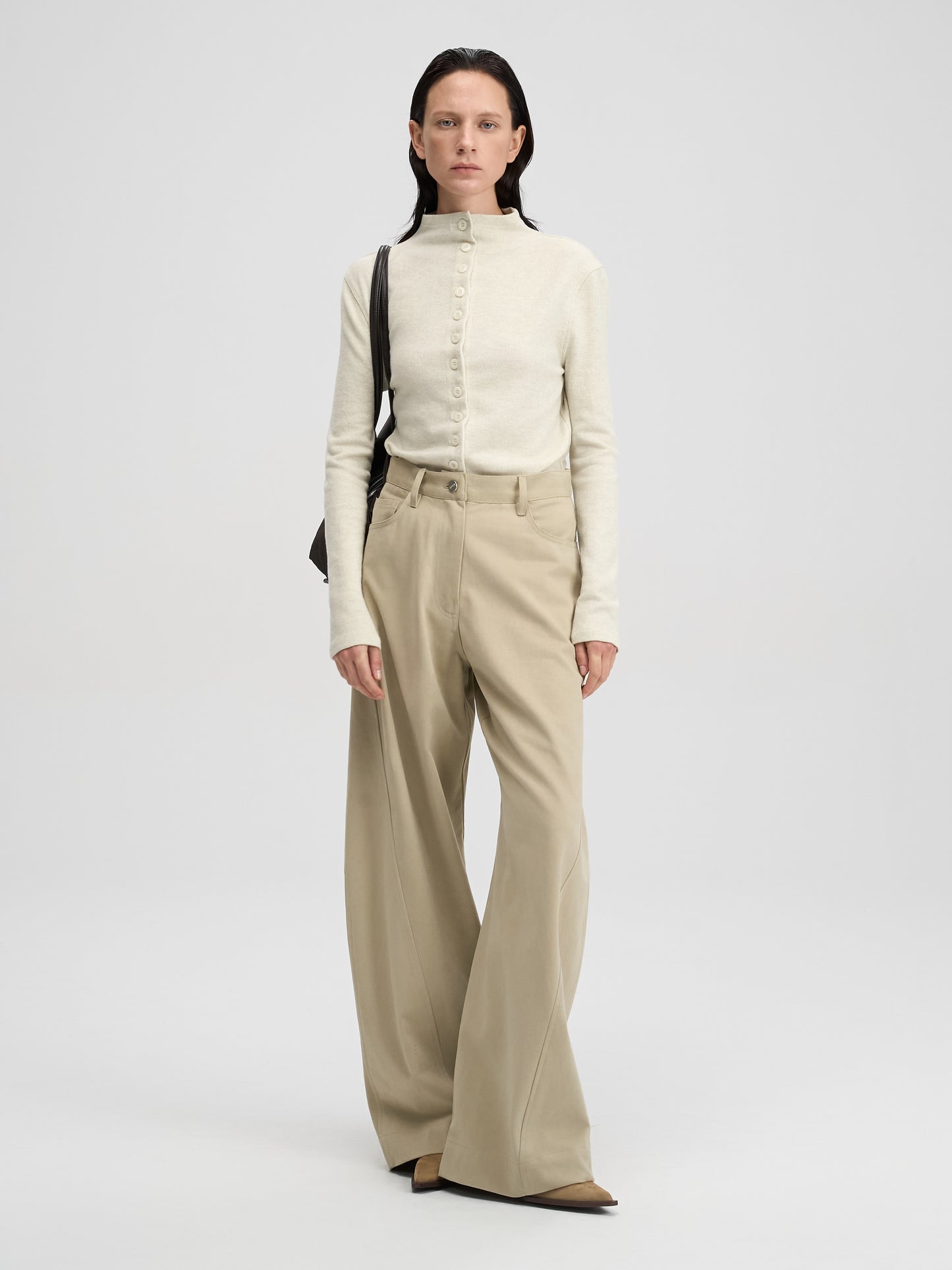 【MAGJAY 2025AW】Wool Half Neck Cardigan