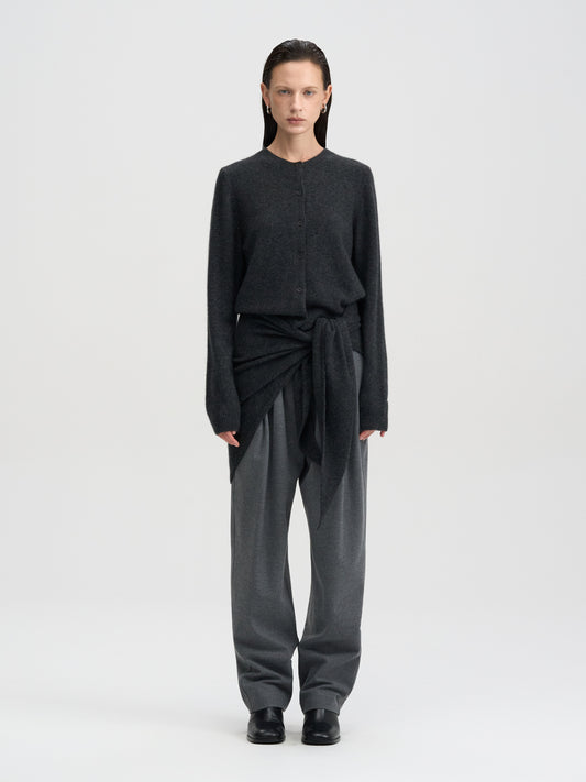 【MAGJAY 2025AW】Raccoon Wool Round Cardigan